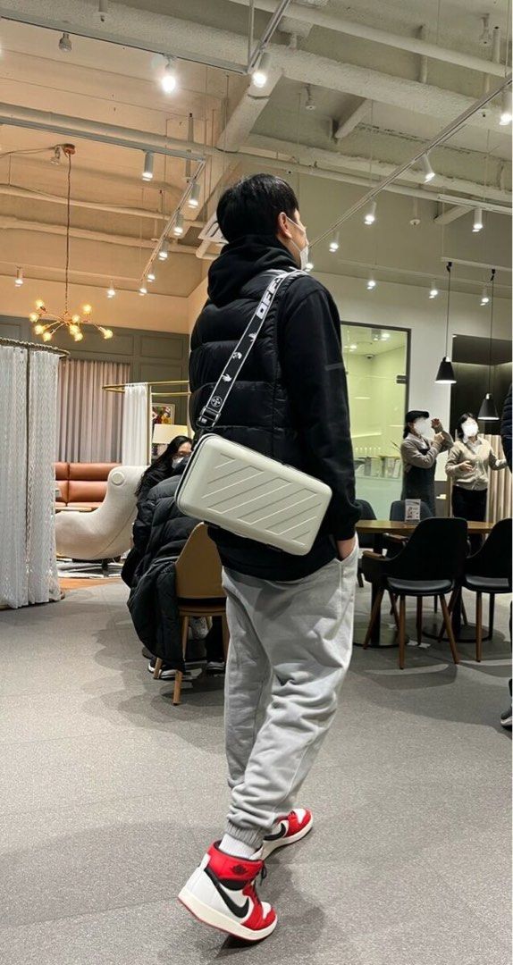 🌟 BNIB Authentic Off-White x AmorePacific Collectible Item Protection Box  Crossbody Unisex Sling Travel Box Bag Mini Luggage with Full Set Untouched  and Unopened ⭐️, Women's Fashion, Bags & Wallets, Cross-body Bags