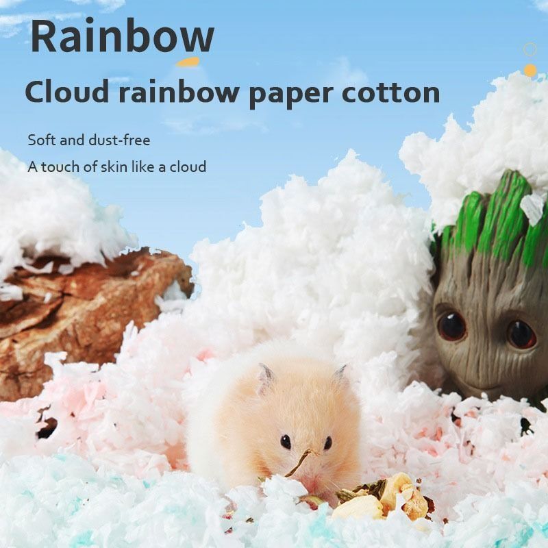 SG READY STOCK Hamster Cotton Paper Litter Small Pets Paper Bedding Water Absorbing Deodorising Dust free Natural Fiber 900g 900L BIG PACK Pet Supplies Homes Other Pet