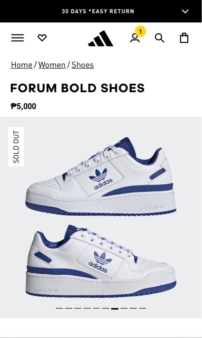 Adidas Forum Bold Low (Category: Sneakers) located in Dasmarinas. Submitted by mnqstuff (Listing ID 1333434532, Image 1). Description: Original Never used; sinukat lang With box Selling below srp! Some shops sell it from ₱5,500 and up. .