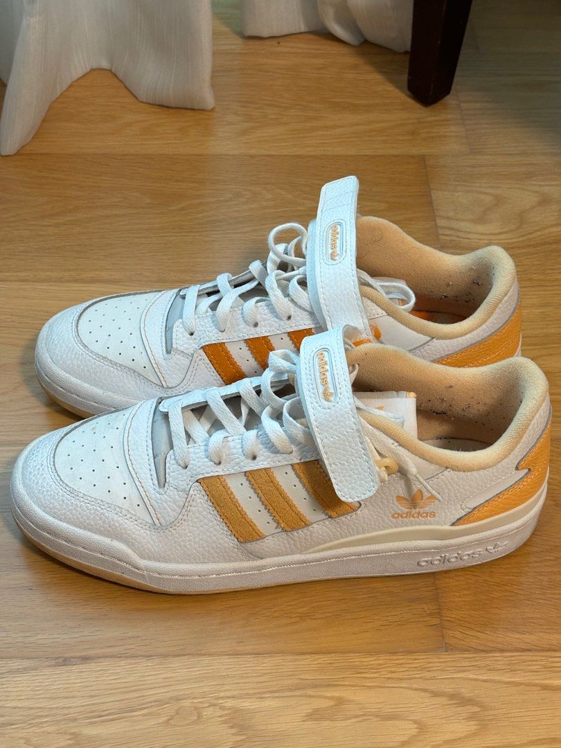 Adidas Forum low (Category: Sneakers) located in Makati City. Submitted by jdeclutter (Listing ID 1333416106, Image 1). Description: Adidas Forum Low Cloud White / Pulse Amber / Orange Rush Size 11 US .