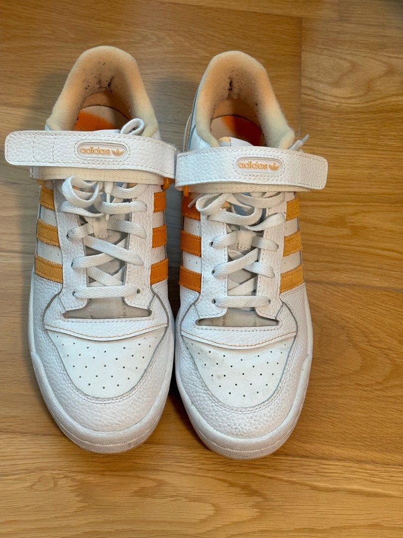Adidas Forum low (Category: Sneakers) located in Makati City. Submitted by jdeclutter (Listing ID 1333416106, Image 2). Description: Adidas Forum Low Cloud White / Pulse Amber / Orange Rush Size 11 US .