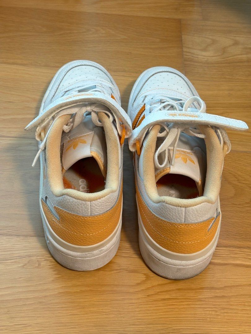 Adidas Forum low (Category: Sneakers) located in Makati City. Submitted by jdeclutter (Listing ID 1333416106, Image 3). Description: Adidas Forum Low Cloud White / Pulse Amber / Orange Rush Size 11 US .