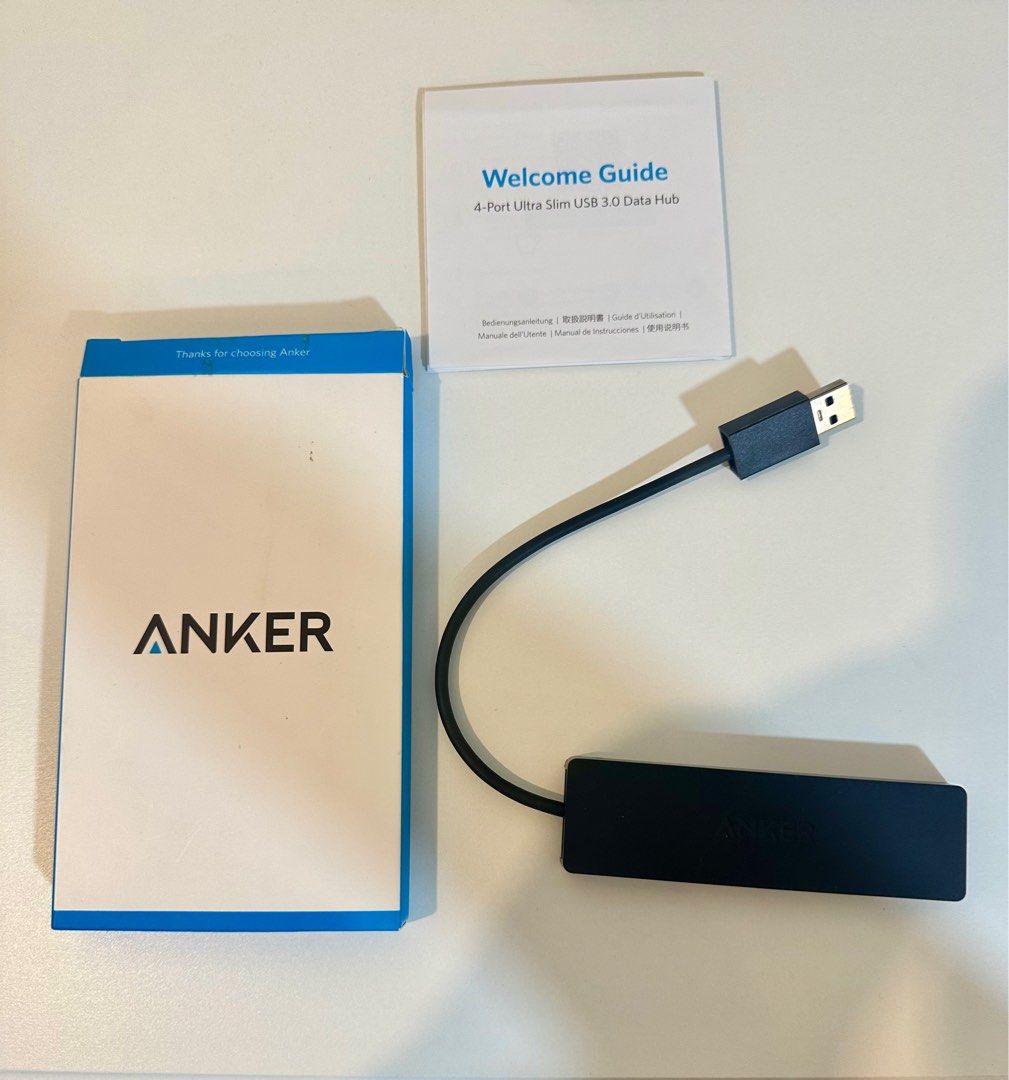 Anker 4-Port Ultra Slim USB 3.0 Data Hub, Mobile Phones & Gadgets ...
