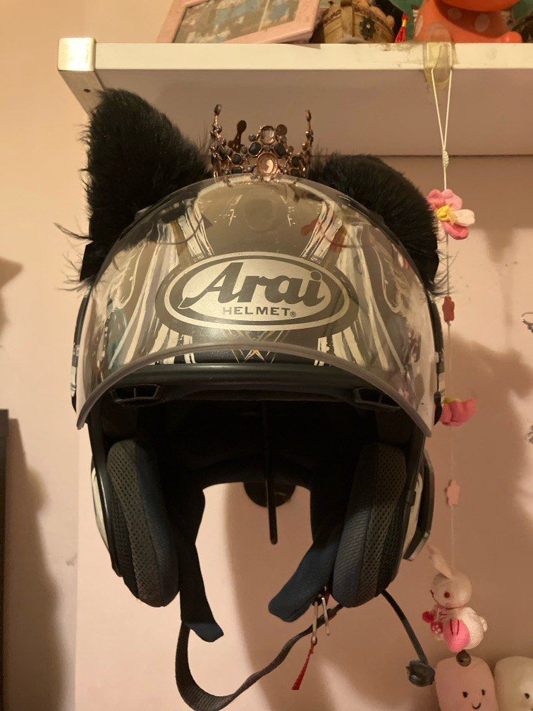 Arai VZ Ram Kiyonari Helmet (Category: Motorcycle Apparel) located in Singapore. Submitted by queenhamstar (Listing ID 1333437344, Image 1). Description: Serious then chat. Don’t ask 100 questions then ghost. I’m not so free :) Decor will remove and remove the residue unless you want to keep them Used about 3 years Minor paint chips and scratches as seen in the photos. Only major defect is the last pic Been through a very minor accident that only