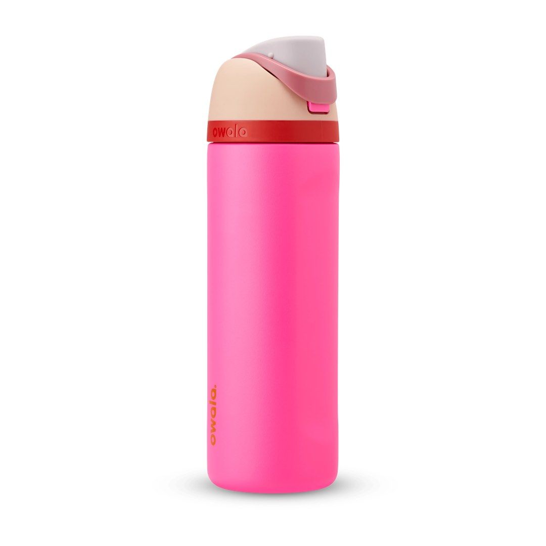 Authentic Owala FreeSip 24oz Color: Can You See Me? (Hot Pink) (Category: Water Bottles & Tumblers) located in Angeles City. Submitted by packedbywow (Listing ID 1333378971, Image 2). Description: Authentic Owala FreeSip water bottle 24oz: 10.68(H) x 3.12(D) Colors: • Can you see me? (Hot Pink) ✅ ON HAND ✅ • Neo Sage (Army Green) ❌SOLD❌ • Candy Coated (Pastel Pink) ✈️ ETA: NOV 2024 ✈️ • Coastal Mist (Pastel Green) ✈️ ETA: NOV 2024 ✈️ Details: • S