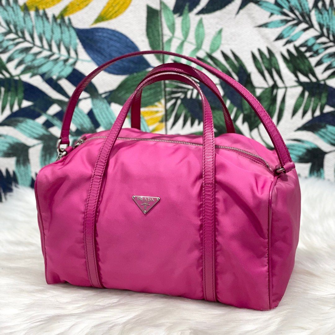 Prada nylon boston bag online