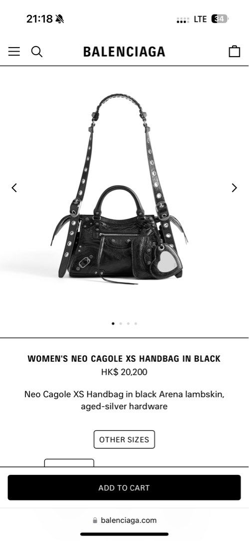 Balenciaga Bag WOMEN S NEO CAGOLE XS HANDBAG IN BLACK Carousell