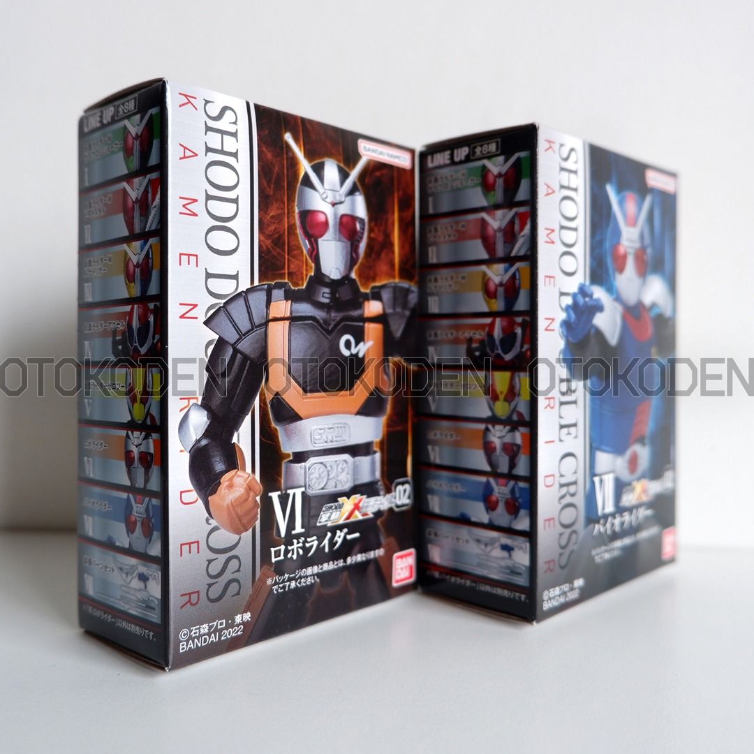 Bandai Shodo XX 01 Kamen Rider Roborider Robo Rider & Biorider Bio ...
