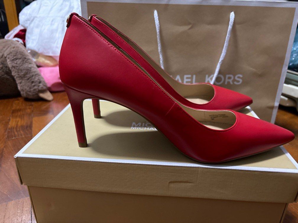 Michael kors red heels top