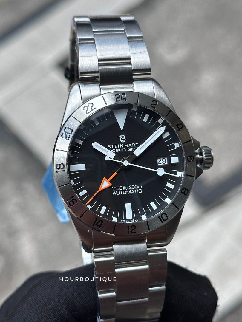 Brand New Steinhart Vintage GMT Swiss Made Automatic Watch 39mm Men s Fashion Watches Accessories Watches on Carousell