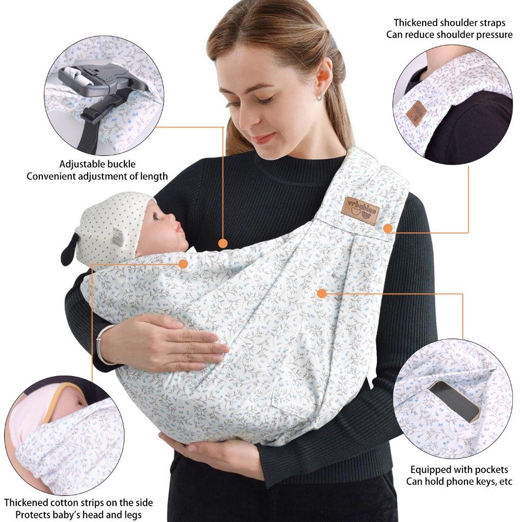 Brand New with Tag CUBY Baby Carrier Sling Natural Comfortable Cotton RM80 only Babies Kids Going Out Carriers Slings on Carousell