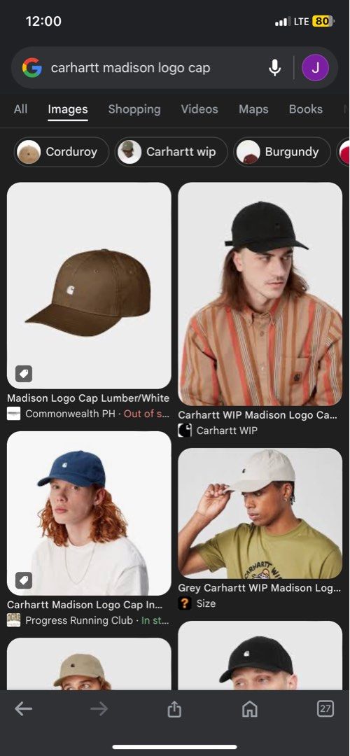 Carhartt wip madison logo cap online