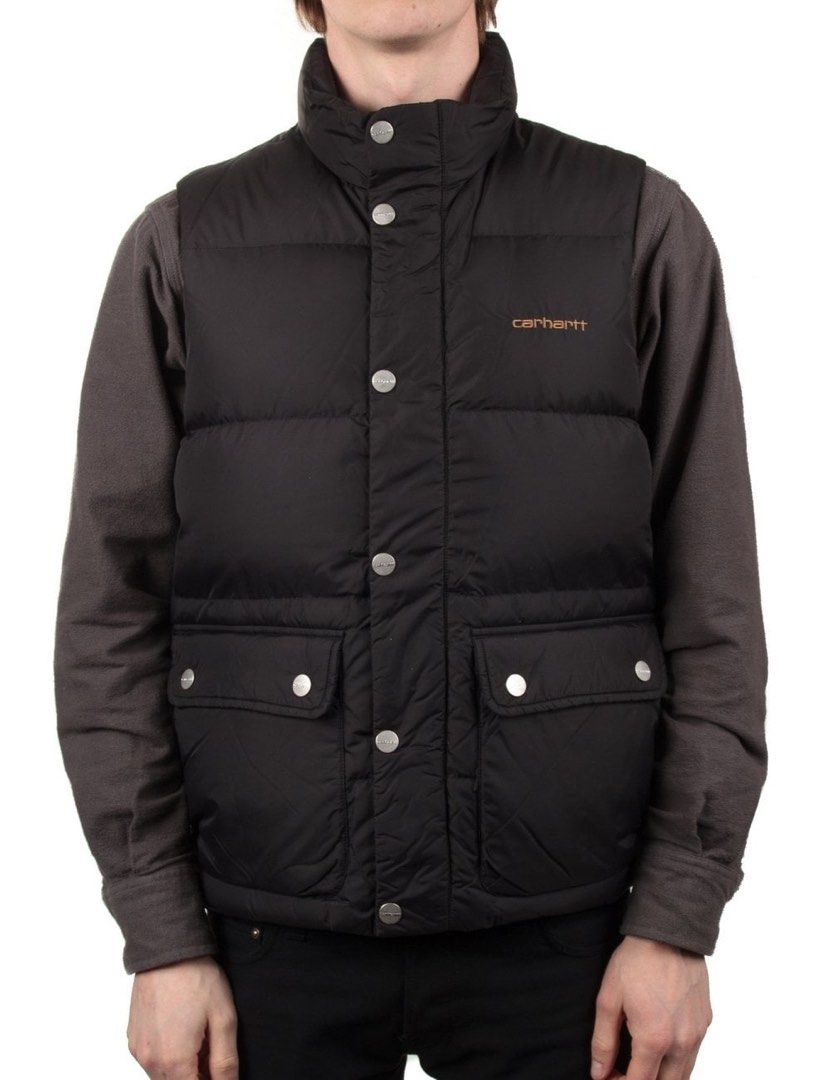 Carhartt WIP Script Logo Rayleigh Puffer Vest Men s Fashion Coats Jackets and Outerwear on Carousell