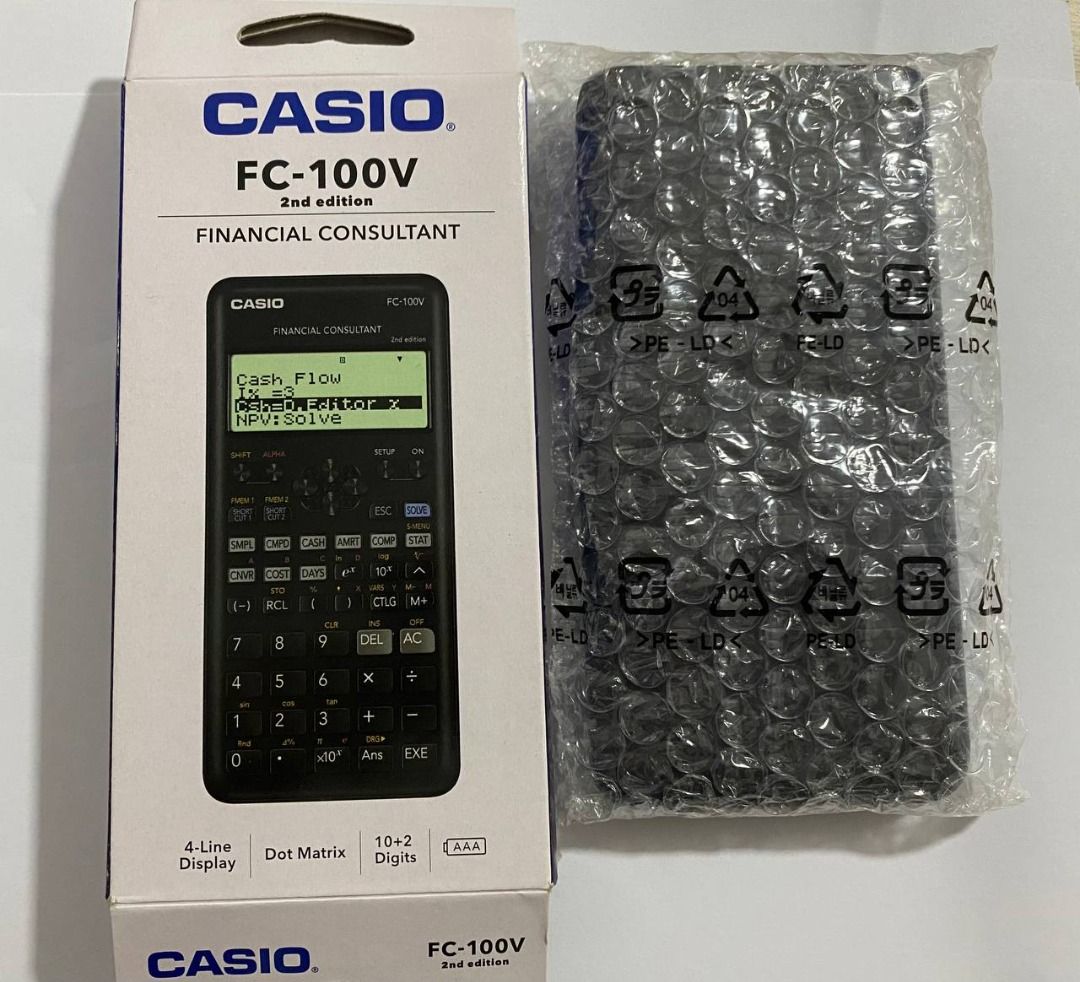 Casio fc 100v financial consultant top