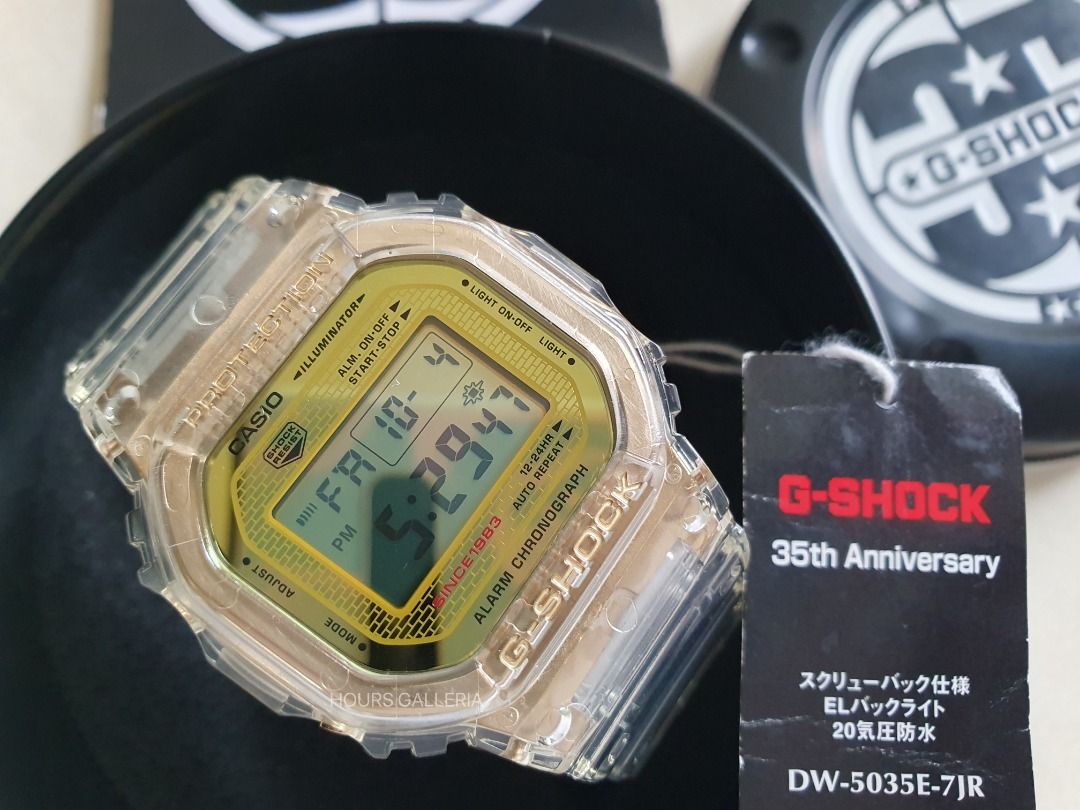 Casio G Shock GLACIER 35th Anniversary Limited Edition ICE GOLD DW 5035E JAPAN SET Men s Fashion Watches Accessories Watches on Carousell