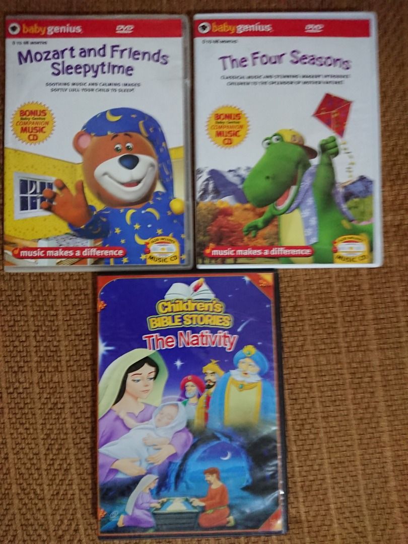 Children Educational DVDs (Category: Children's Books) located in Pasig City. Submitted by in2vintagestuffs (Listing ID 1333412846, Image 2). Description: Educational DVDs for Children: Galloping Minds 75 each Barney 125 each Baby Genius 75 each .