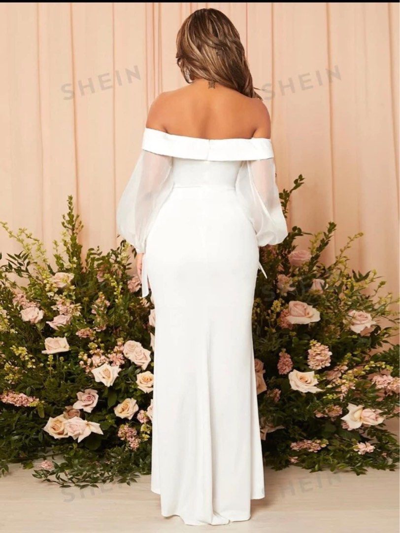 Civil Wedding Dress (Category: Dresses) located in Taguig. Submitted by maanps (Listing ID 1333422951, Image 2). Description: Used only once on my wedding reception Medium size.
