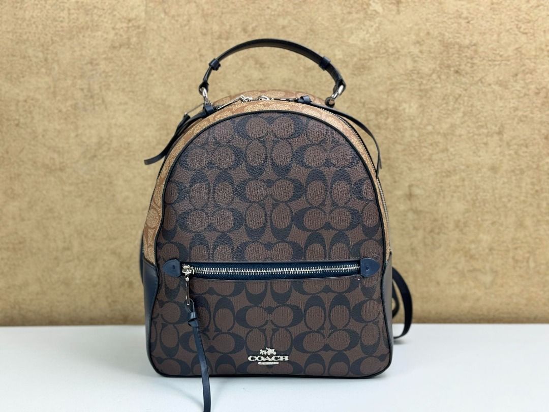 Coach F76715 Jordyn Backpack In Blocked Signature Canvas