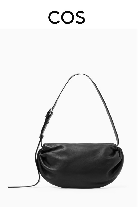 Cos soft leather shoulder bag hot sale