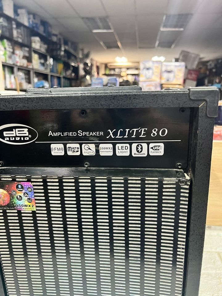 dBAUDIO XLite-80 Amplified Speaker BT AUX SD CARD Karaoke Ready, Audio ...