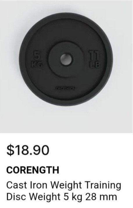 Domyos 5kg Weight plates