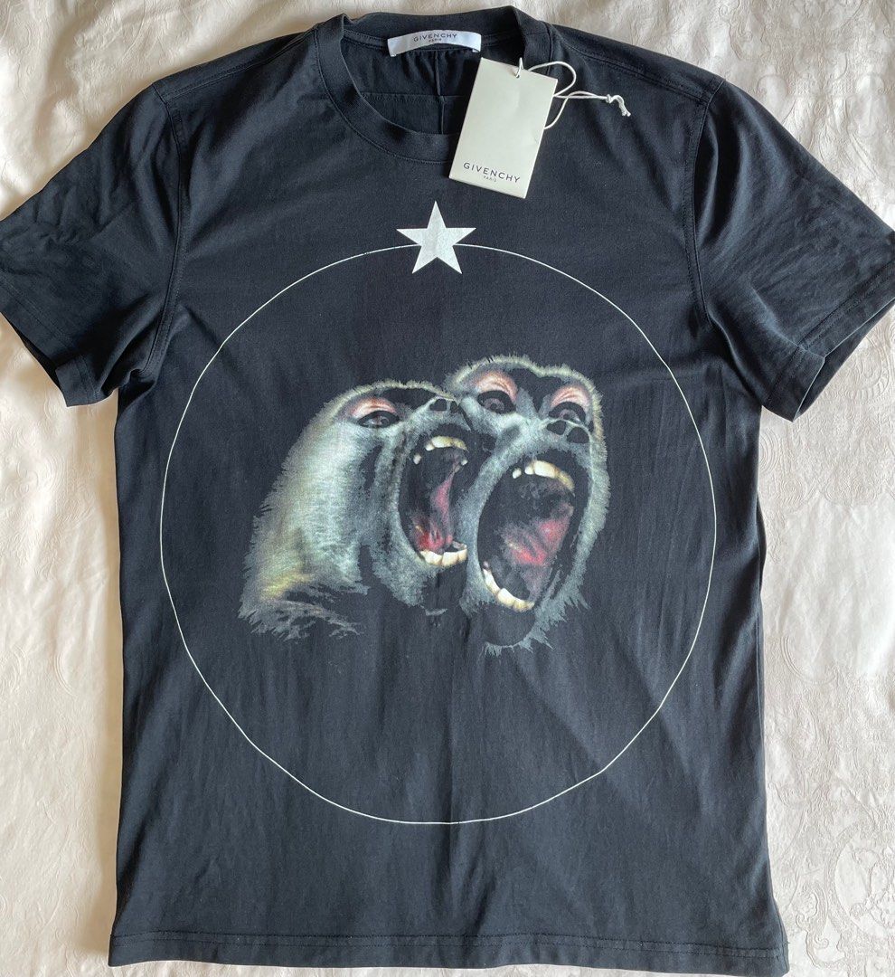 Givenchy Monkey Brothers T Shirt Men s Fashion Tops Sets Tshirts Polo Shirts on Carousell