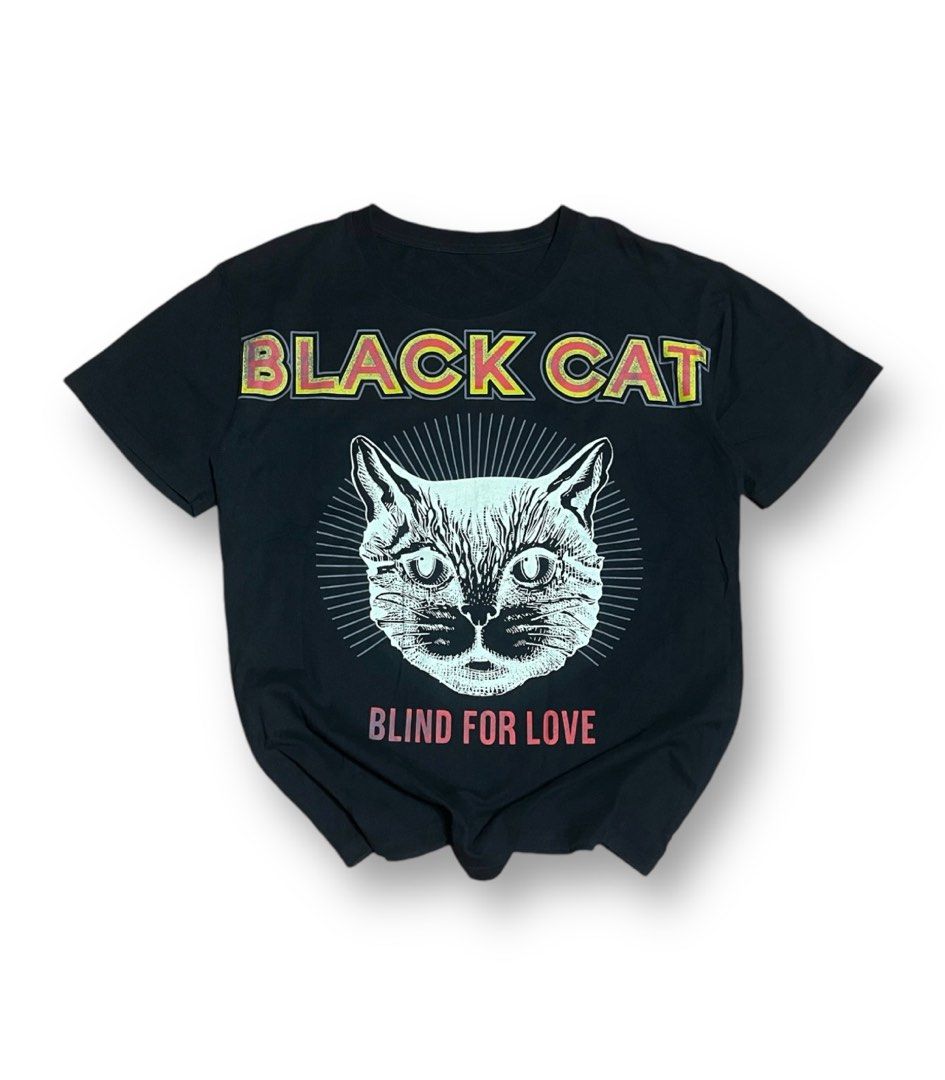 Black cat gucci shirt top