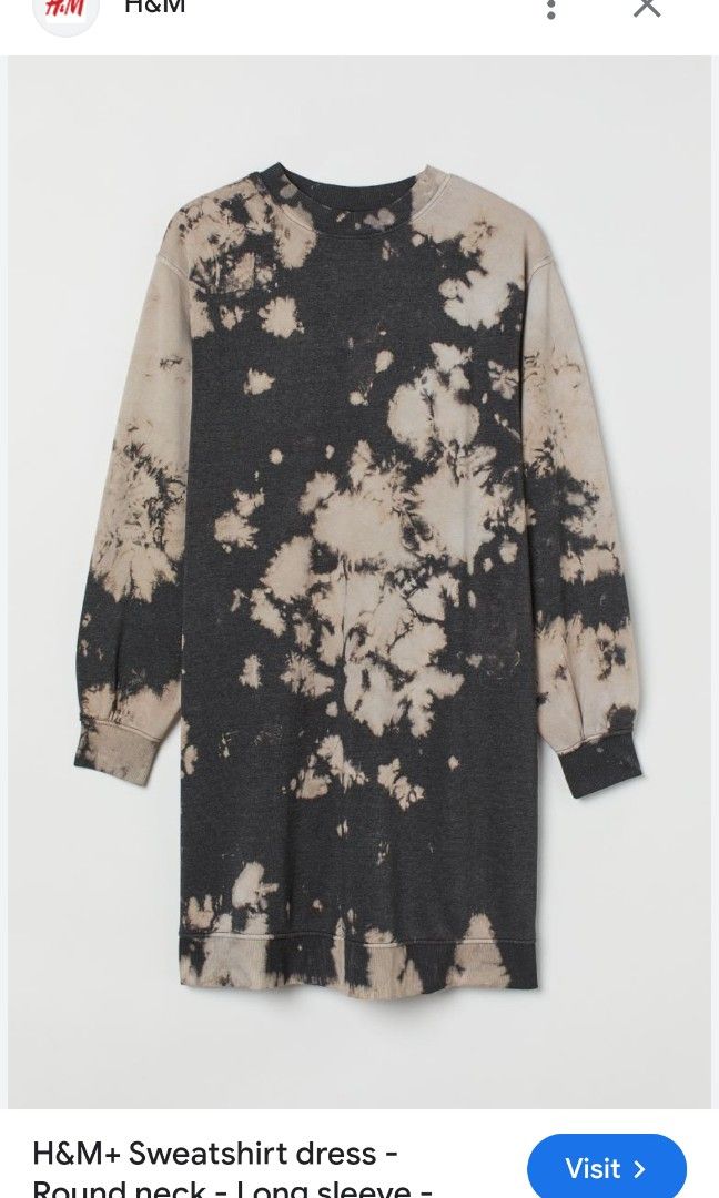 H and m sweatshirt dress sales