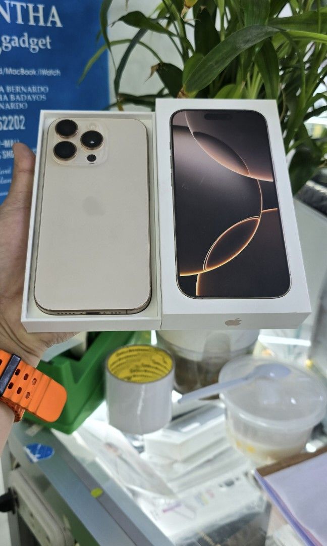 Iphone 16 Pro 256gb HK Variant Dual Sim (Category: iPhone 16 Series) located in Quezon City. Submitted by samanthaga21954 (Listing ID 1333410776, Image 1). Description: Iphone 16 Pro 256gb HK Variant Dual Sim Good as Brandnew With Warranty onhand Stock.