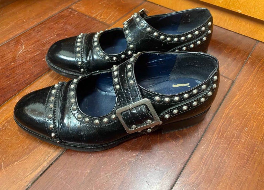 Junya Watanabe rivet mary jane, 女裝, 鞋, 鞋墊- Carousell