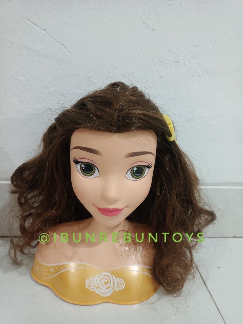 Hair Styling Disney Princess Deluxe Belle Styling Head Belle Doll