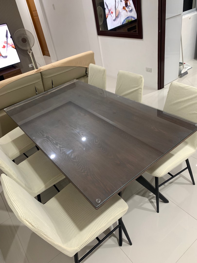 Linus 6-seater Dining Set, Furniture & Home Living, Furniture, Tables ...