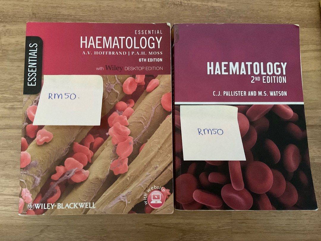 Medical Textbooks (Category: Textbooks) located in Kuala Lumpur. Submitted by notsaturn (Listing ID 1333343530, Image 3). Description: - Essential Haematology Hoffbrand RM50 - Haematology 2nd Ed. Pallister RM50 - Doctrina Perpetua Surgery 2nd Ed. RM10 💸 SOLD - Doctrina Perpetua ObGyn RM5 each 💸 SOLD - Paniker's Textbook of Medical Parasitology RM10 - Skin Cancer Series + Cardiovascular Flash Anatomy RM10 These books are really helpful for my as