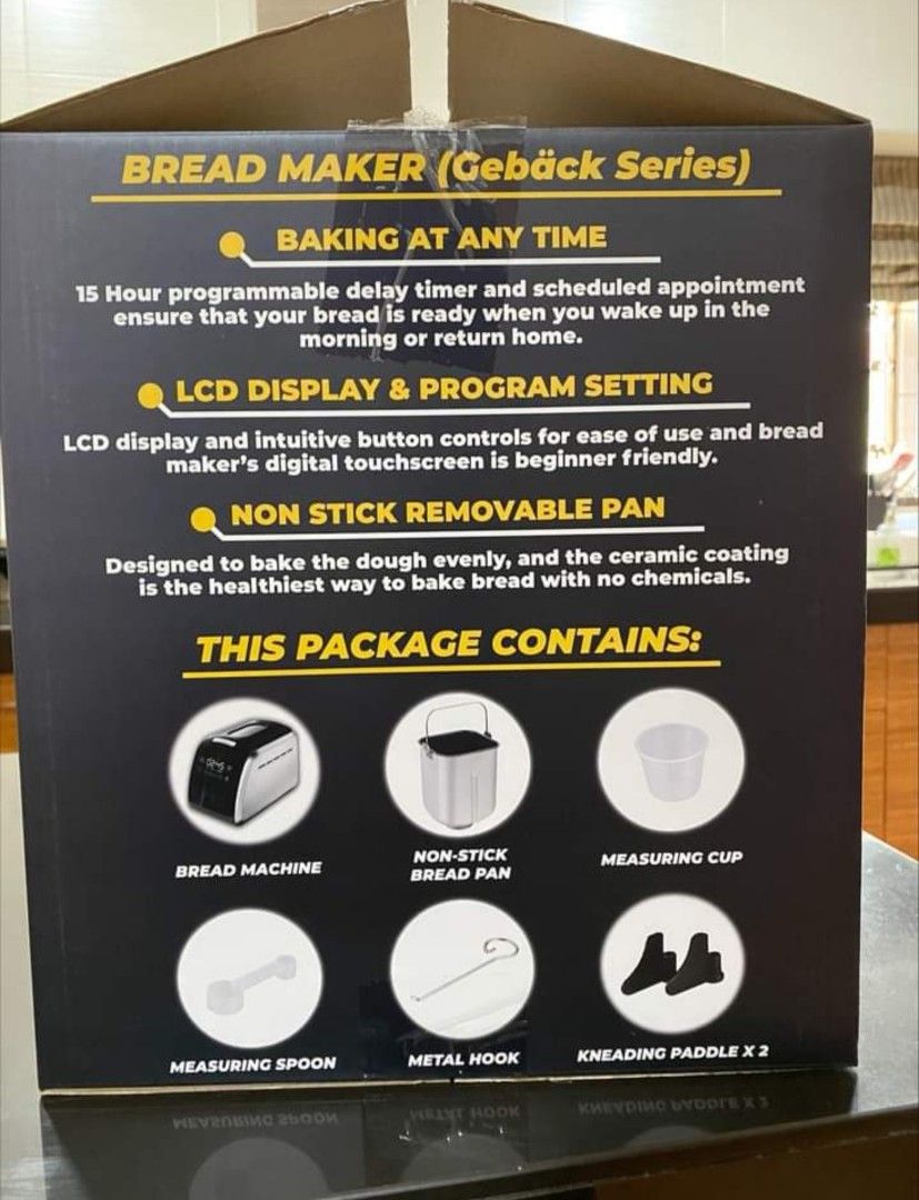 MULLER B5 Bread maker (Category: Breadmakers) located in Kuala Lumpur. Submitted by seribayushopkl (Listing ID 1333373753, Image 2). Description: New in box RM280 Self collect in KL only.