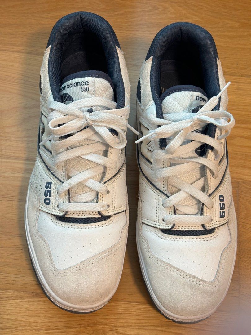 New Balance 550 (Category: Sneakers) located in Makati City. Submitted by jdeclutter (Listing ID 1333415345, Image 2). Description: New Balance BB550-STG White Vintage Indigo Navy Size 10.5 US .