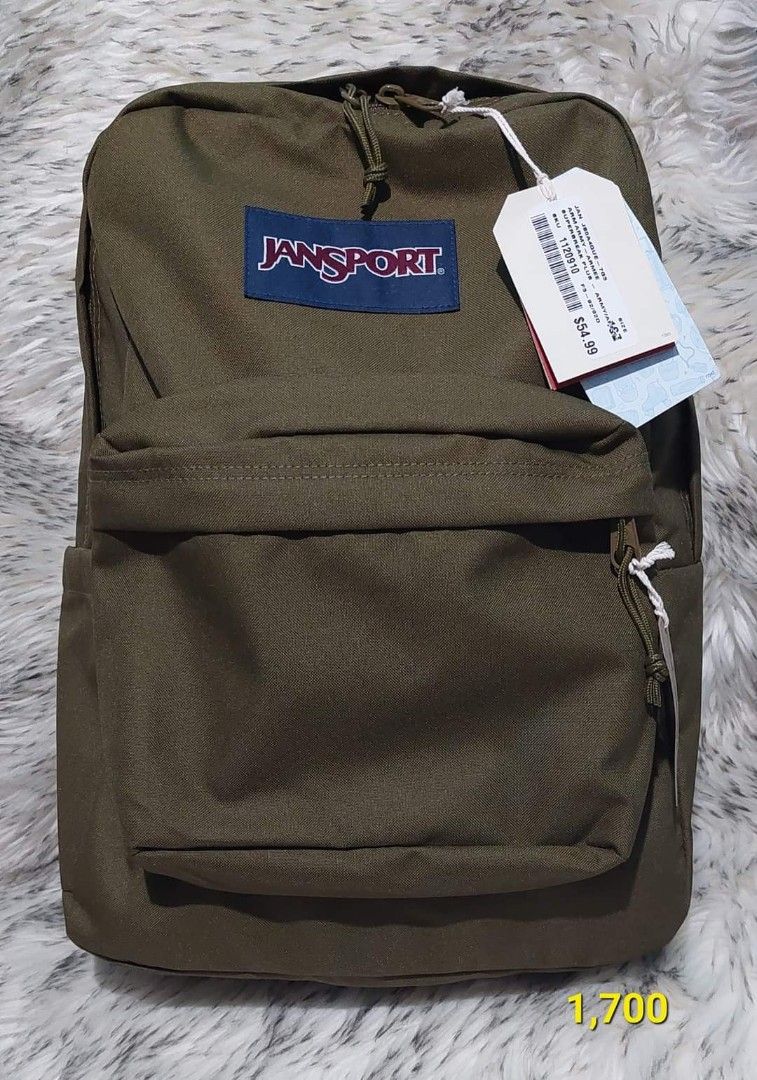 Original JanSport Superbreak Plus Backpack (Category: Backpacks) located in Pasig City. Submitted by carou12431 (Listing ID 1333426021, Image 2). Description: ON HAND‼️ Original JanSport Superbreak Plus Backpack 📍 Color: Army Green 📍 26L 📍 With 1 side water bottle pocket 📍 Fits 15-inch laptop 📍 P1,700.00 only 💸 Payment via Gcash 🛵 Delivery via Lalamove or grab Disclaimer: we are not affiliated with any brands posted on this account. Copyri