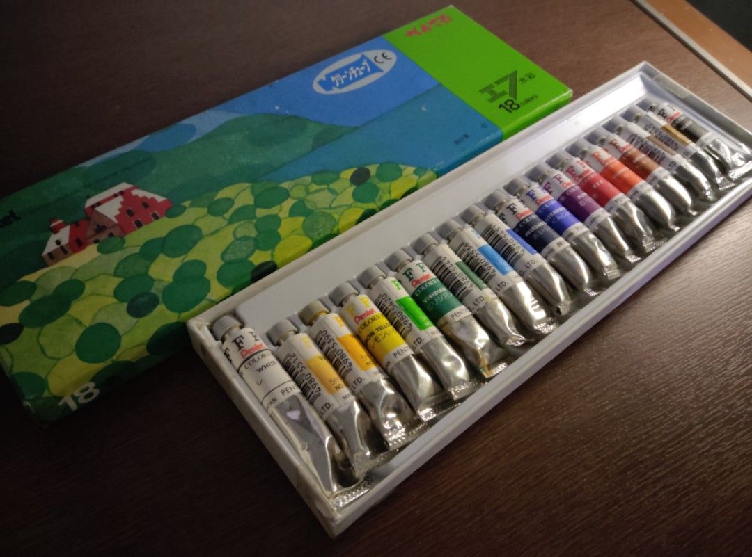 Pentel Watercolors 18 and 24 Tubes (Category: Craft Supplies & Tools) located in Quezon City. Submitted by samotsare (Listing ID 1333497492, Image 3). Description: Pentel Watercolors 18 and 24 tubes for both Only swatched just one tube in each box..