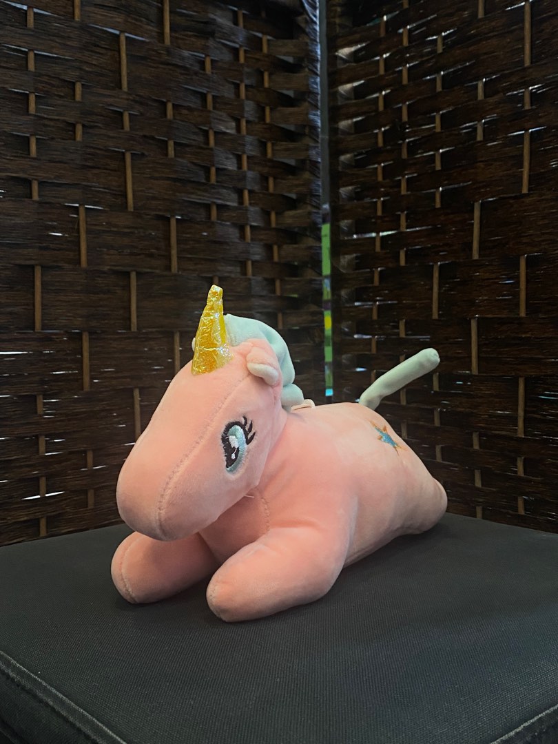 Pink Unicorn Plushy Hobbies Toys Toys Games on Carousell