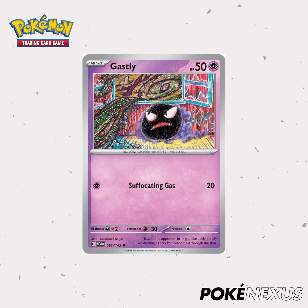 gastly pokemon card price Amazon.com: Pokemon - Gastly 092/165 - Pokemon 151 - Reverse Foil main image 1