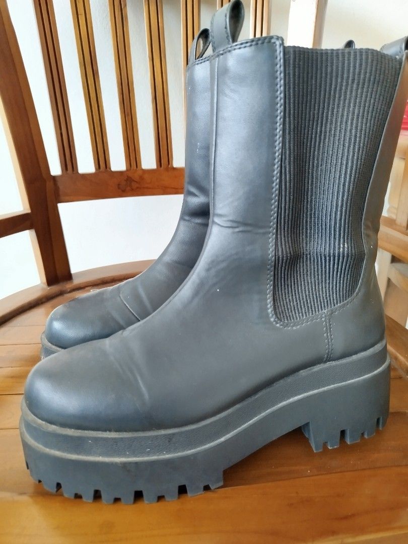Preloved Boots H M Size 39 Fesyen Wanita Sepatu di Carousell