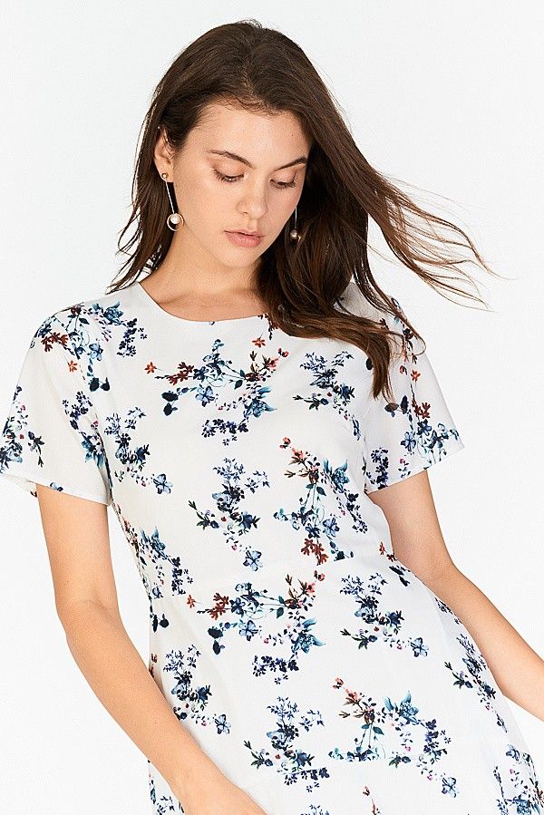 Preloved Clearance Discount Cheap Sale TCL The Closet Lover Jerrina Floral Printed Sleeved Dress