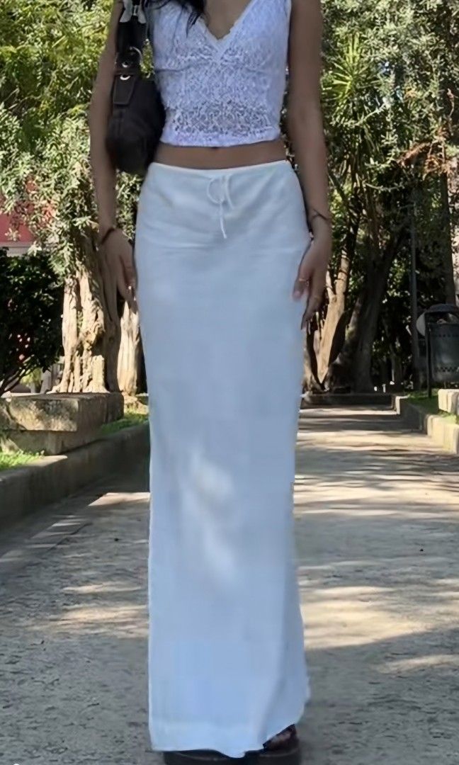 Princess Polly White Maxi Mermaid Skirt