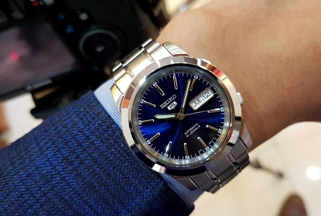 Seiko 5 SNKE51 Men s Unisex Automatic Blue Dial Stainless Steel Watch snke51k snke51k1 Brand New In Box Men s Fashion Watches Accessories Watches on Carousell