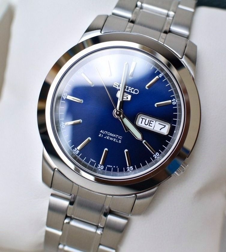 Seiko 5 SNKE51 Men s Unisex Automatic Blue Dial Stainless Steel Watch snke51k snke51k1 Brand New In Box Men s Fashion Watches Accessories Watches on Carousell