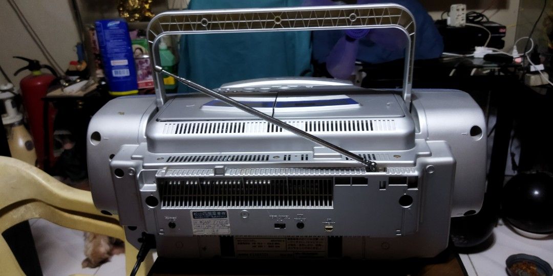 Sharp MD/CD Radio (Category: Portable Music Players) located in Pasay City. Submitted by marineljapansurplus (Listing ID 1333367062, Image 3). Description: Sharp MD Studio (Blue) Model: MD-F150-A Radio Tuner 📻: Working 👍FM/AM - all station MD 💾: Working 👍 MDLP CD 💿: Working 👍(CD-R playable) Cassette: motor is good. But need to change the worn our belt. As is... Power Supply: 110v 30W 🔌 )need gamitan Ng transformer) Superb quality sounds Ma