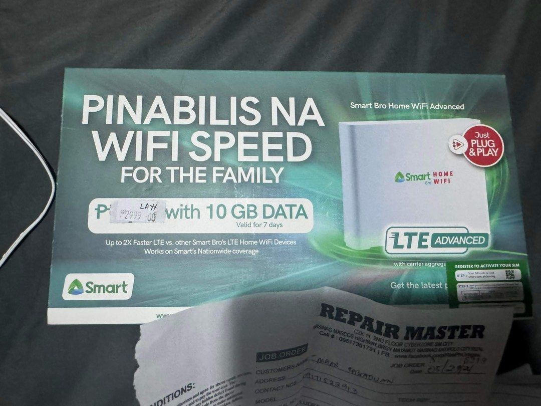 SMART Prepaid Wifi (Device Only) (Category: Other Accessories) located in Taguig. Submitted by maanps (Listing ID 1333422158, Image 1). Description: SMART Prepaid Wifi Like new Use only 1 day since nakabitan agad ng fibr sa bahay. Location: San Mateo, Rizal.