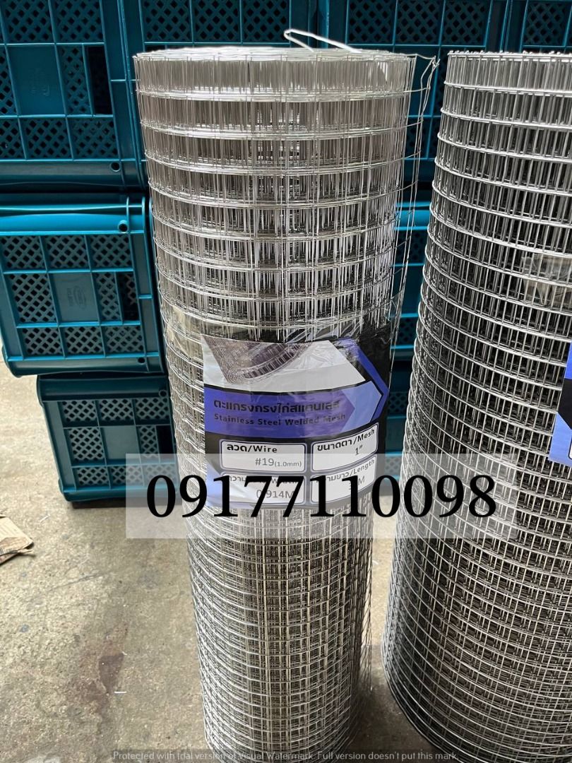 Stainless Welded Wire roll (Category: Construction Tools & Equipment) located in Manila. Submitted by joeyroque09 (Listing ID 1333386742, Image 2). Description: Stainless Welded Wire mesh.