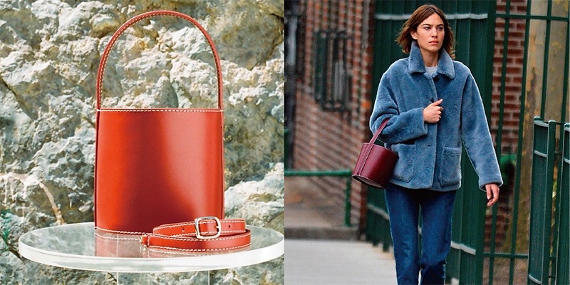 STAUD BISSETT BAG COGNAC