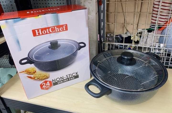 stir fry pan 24cm (Category: Fryers) located in Manila. Submitted by asstditems (Listing ID 1333334483, Image 1). Description: STIR / FRY PAN 📌 SIZE ：24 CM 📌 NON- STICK ✅ good quality ✅ brandnew 💯% ✅ negotiable for bulk orders Same day delivery within metro manila Mode of Payment: CASH ON DELIVERY GCASH BANK TRANSFER Pm for inquiries! Happy Shopping & God bless..