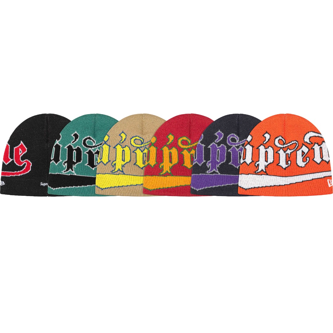 Supreme New Era Accent Beanie (FW24) - $40